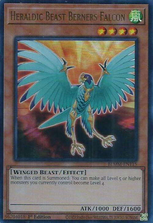 Heraldic Beast Berners Falcon [BLMM-EN115] Ultra Rare | Exor Games New Glasgow