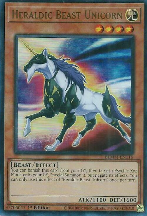 Heraldic Beast Unicorn [BLMM-EN116] Ultra Rare | Exor Games New Glasgow