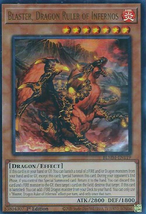 Blaster, Dragon Ruler of Infernos [BLMM-EN119] Ultra Rare | Exor Games New Glasgow