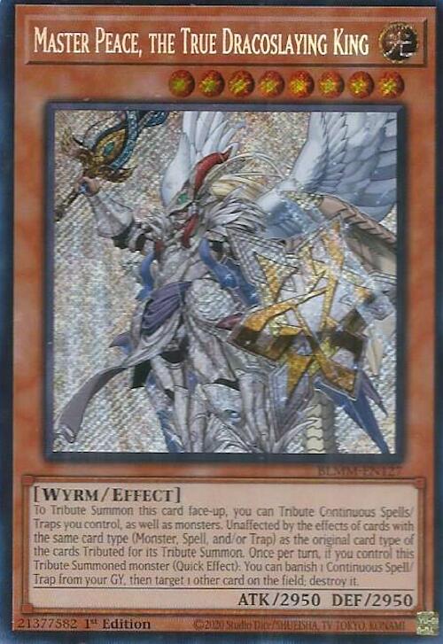 Master Peace, the True Dracoslaying King [BLMM-EN127] Secret Rare | Exor Games New Glasgow