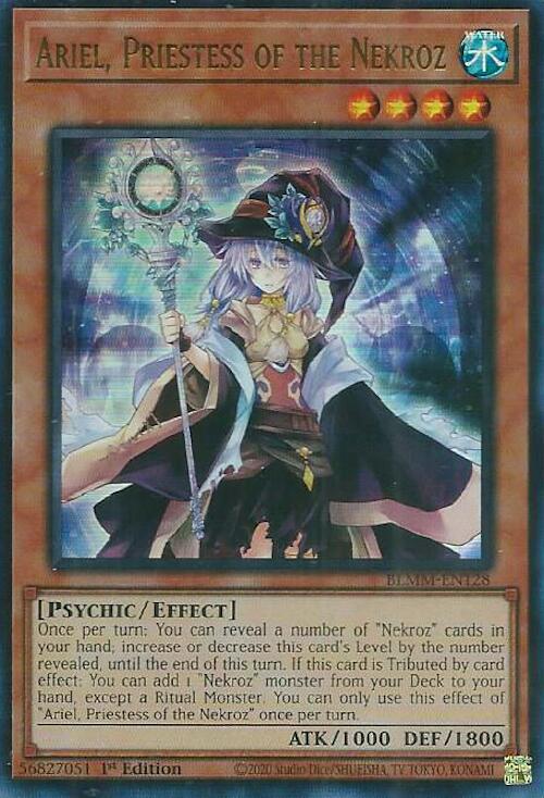 Ariel, Priestess of the Nekroz [BLMM-EN128] Ultra Rare | Exor Games New Glasgow