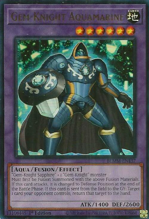 Gem-Knight Aquamarine [BLMM-EN137] Ultra Rare | Exor Games New Glasgow