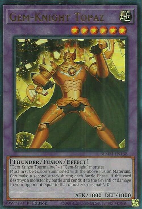 Gem-Knight Topaz [BLMM-EN138] Ultra Rare | Exor Games New Glasgow