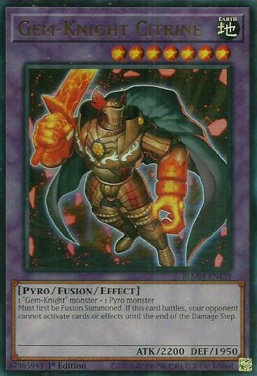 Gem-Knight Citrine [BLMM-EN139] Ultra Rare | Exor Games New Glasgow