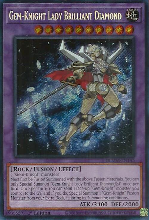 Gem-Knight Lady Brilliant Diamond [BLMM-EN145] Secret Rare | Exor Games New Glasgow