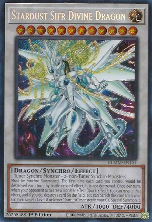 Stardust Sifr Divine Dragon [BLMM-EN151] Secret Rare | Exor Games New Glasgow