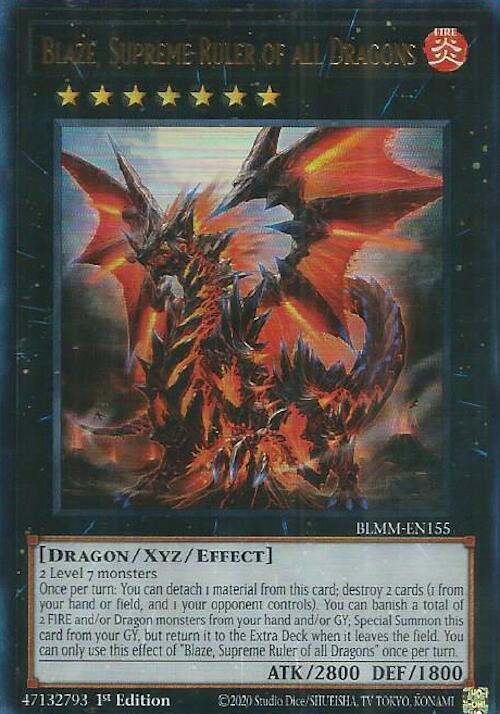 Blaze, Supreme Ruler of all Dragons [BLMM-EN155] Ultra Rare | Exor Games New Glasgow