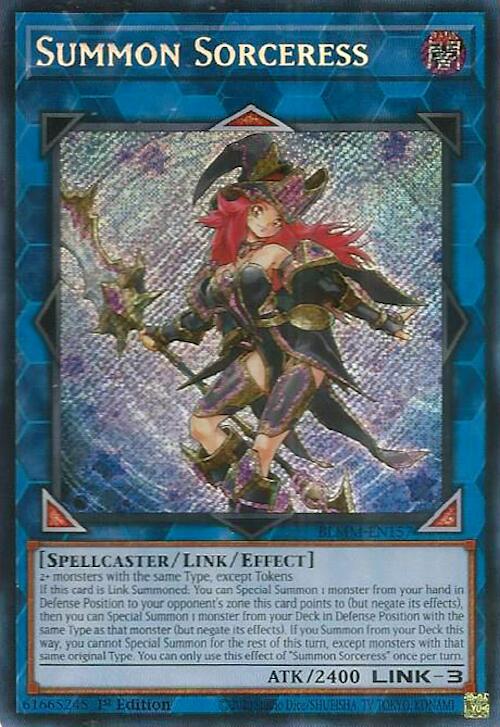 Summon Sorceress [BLMM-EN157] Secret Rare | Exor Games New Glasgow