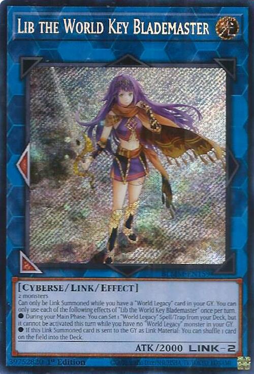 Lib the World Key Blademaster [BLMM-EN159] Secret Rare | Exor Games New Glasgow