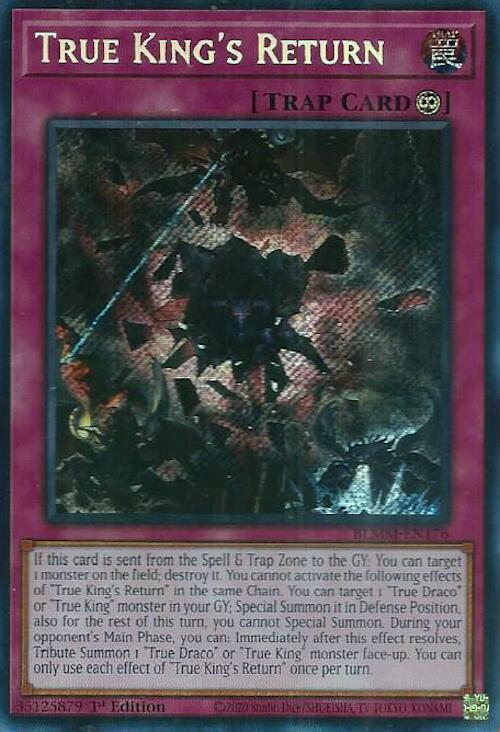 True King's Return [BLMM-EN176] Secret Rare | Exor Games New Glasgow