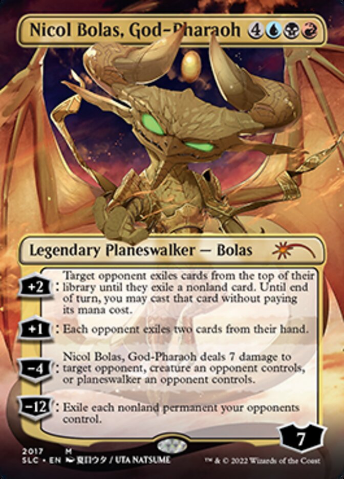 Nicol Bolas, God-Pharaoh (Borderless) [Secret Lair Countdown Kit] | Exor Games New Glasgow