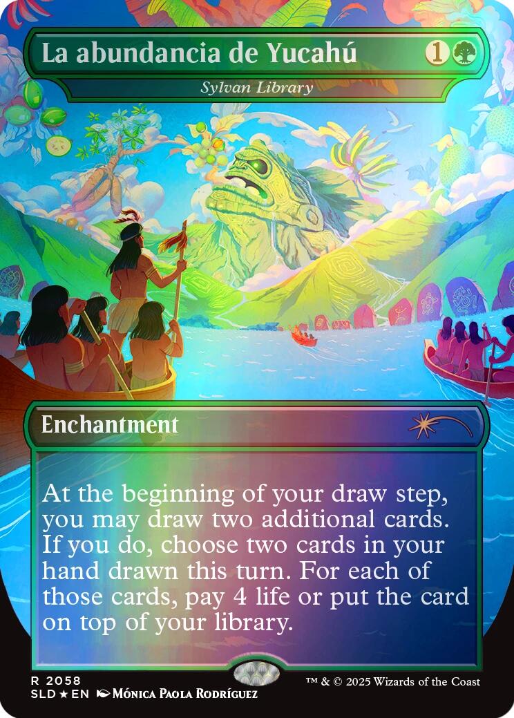 La abundancia de Yucahu - Sylvan Library (Rainbow Foil) [Secret Lair Drop Series] | Exor Games New Glasgow