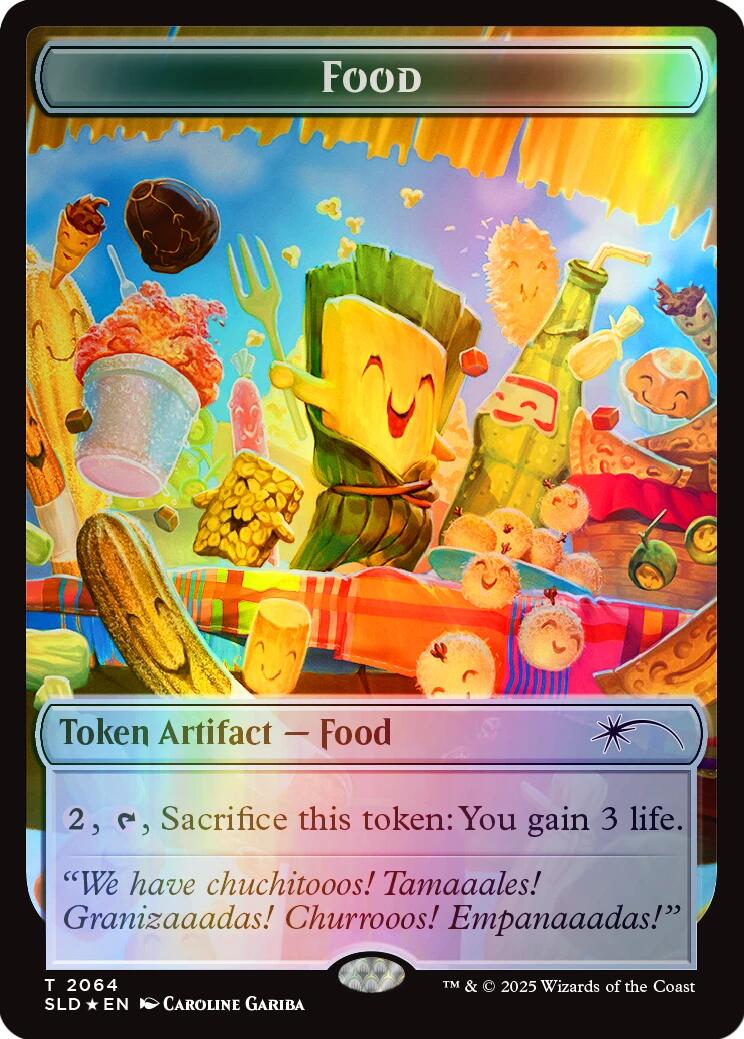Food Token (2064) (Rainbow Foil) [Secret Lair Drop Series] | Exor Games New Glasgow