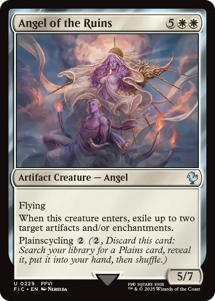 Angel of the Ruins (Surge Foil) [FINAL FANTASY Commander] | Exor Games New Glasgow
