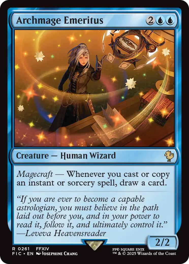 Archmage Emeritus (Surge Foil) [FINAL FANTASY Commander] | Exor Games New Glasgow
