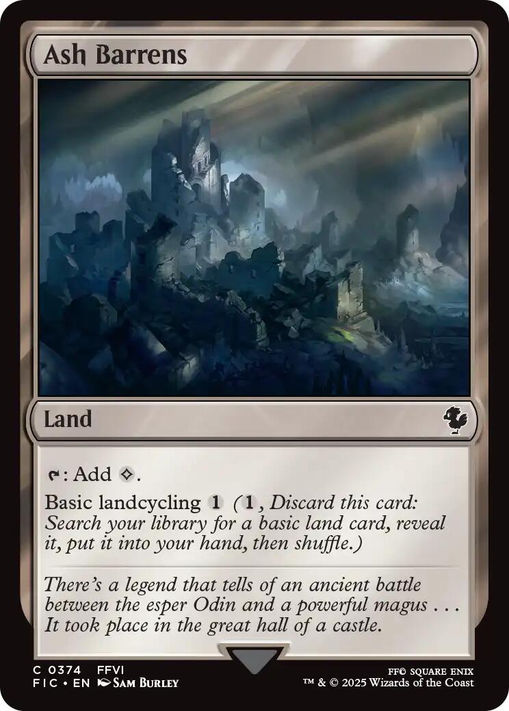 Ash Barrens (Surge Foil) [FINAL FANTASY Commander] | Exor Games New Glasgow