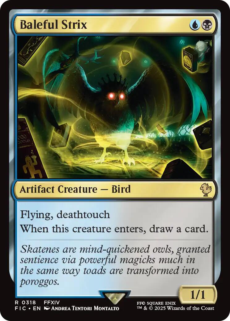 Baleful Strix (Surge Foil) [FINAL FANTASY Commander] | Exor Games New Glasgow