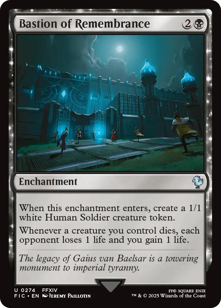 Bastion of Remembrance (Surge Foil) [FINAL FANTASY Commander] | Exor Games New Glasgow