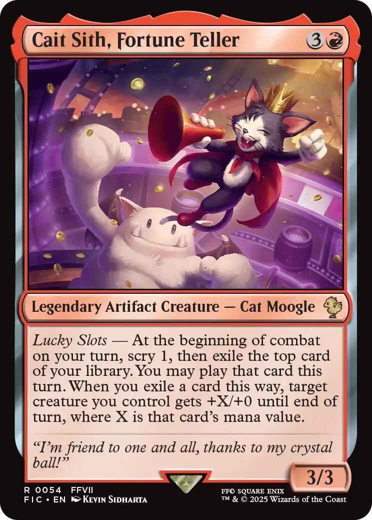 Cait Sith, Fortune Teller (Surge Foil) [FINAL FANTASY Commander] | Exor Games New Glasgow