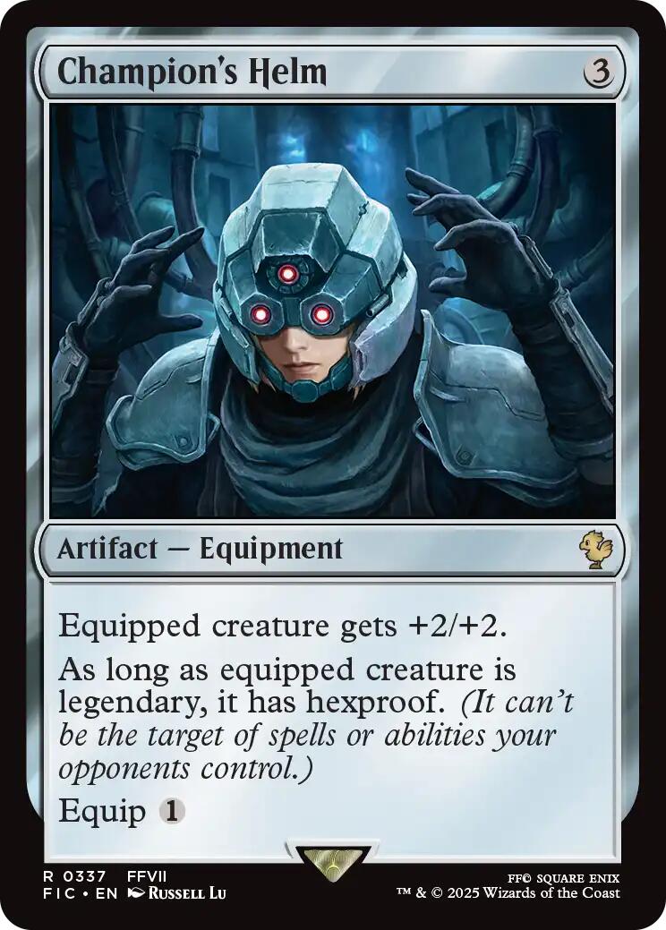 Champion's Helm (Surge Foil) [FINAL FANTASY Commander] | Exor Games New Glasgow