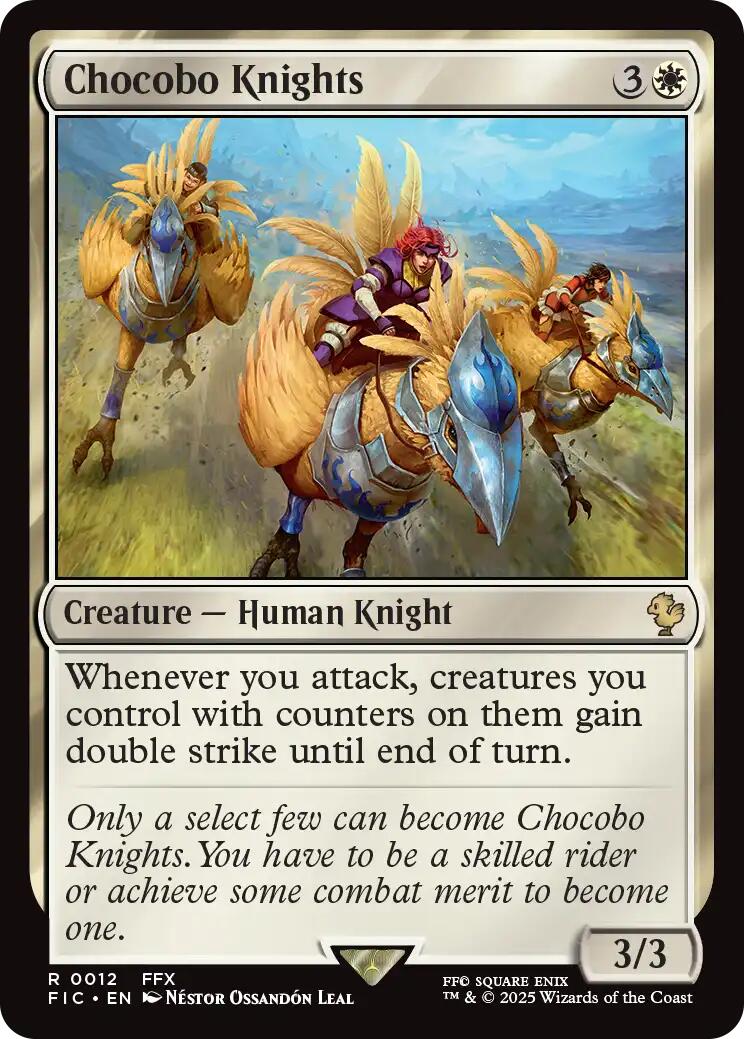 Chocobo Knights (Surge Foil) [FINAL FANTASY Commander] | Exor Games New Glasgow