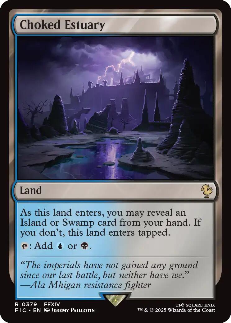 Choked Estuary (Surge Foil) [FINAL FANTASY Commander] | Exor Games New Glasgow