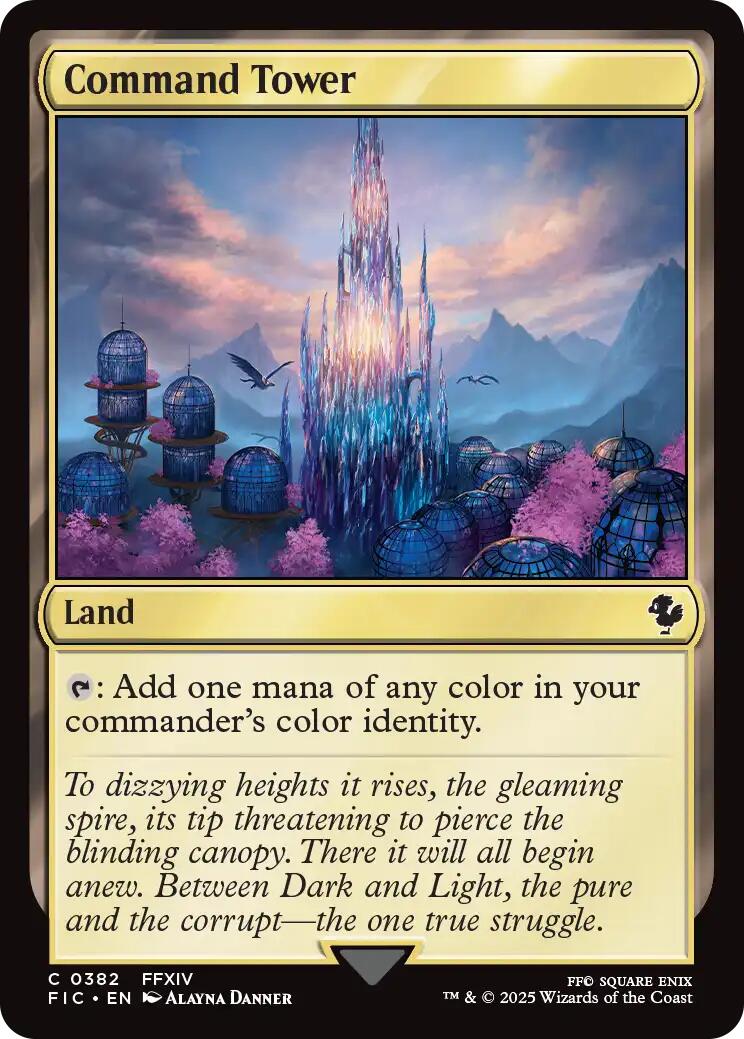 Command Tower (0382) (Surge Foil) [FINAL FANTASY Commander] | Exor Games New Glasgow