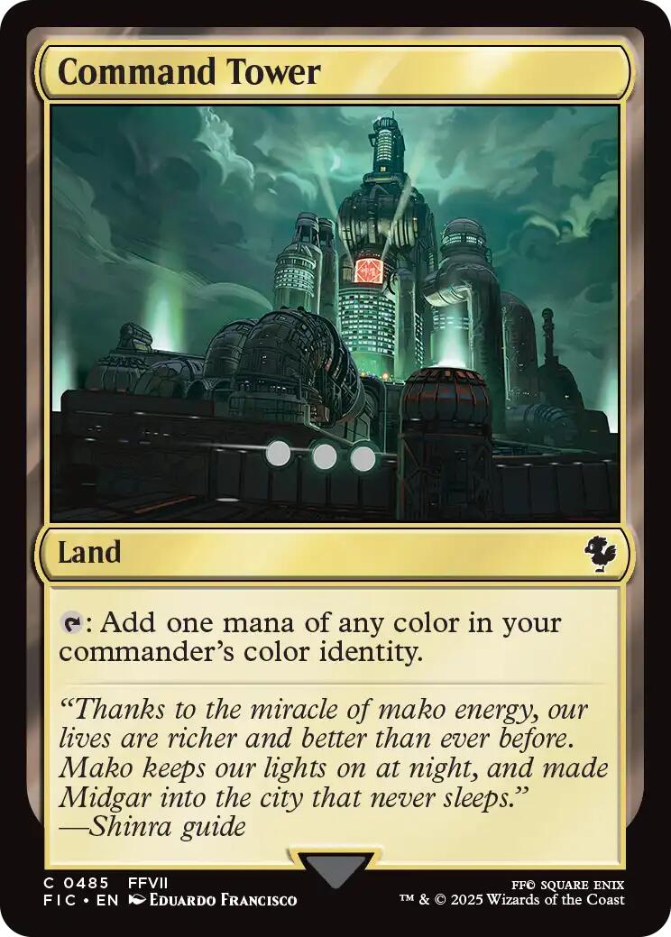 Command Tower (0485) (Surge Foil) [FINAL FANTASY Commander] | Exor Games New Glasgow