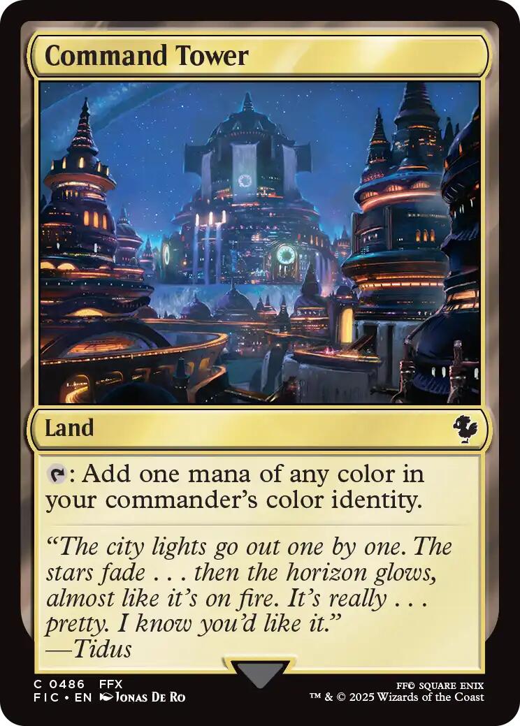 Command Tower (0486) (Surge Foil) [FINAL FANTASY Commander] | Exor Games New Glasgow