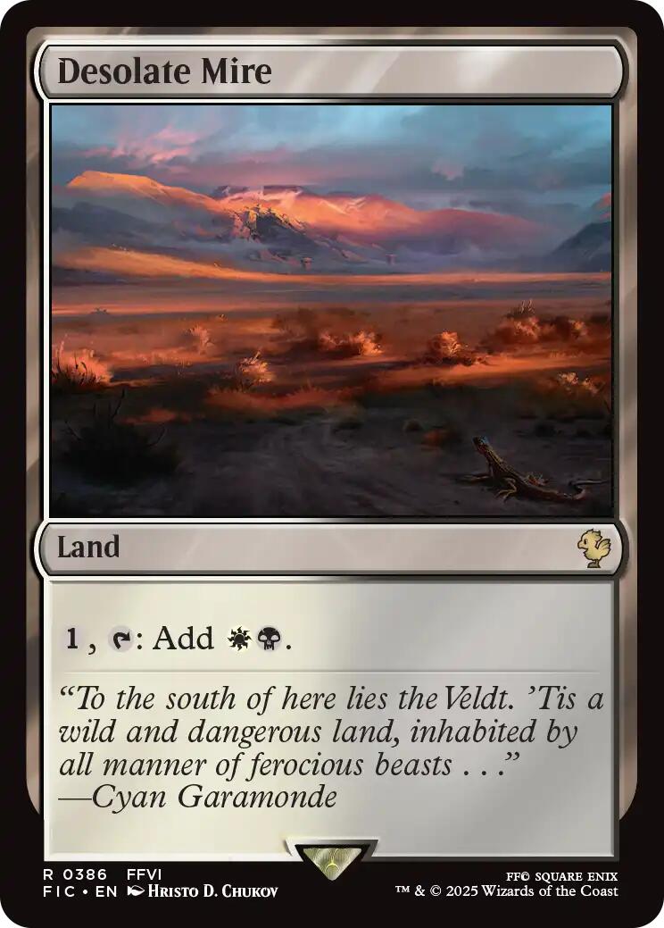 Desolate Mire (Surge Foil) [FINAL FANTASY Commander] | Exor Games New Glasgow