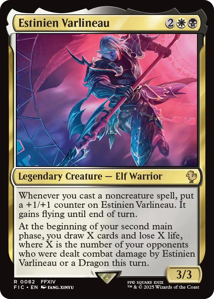 Estinien Varlineau (Surge Foil) [FINAL FANTASY Commander] | Exor Games New Glasgow