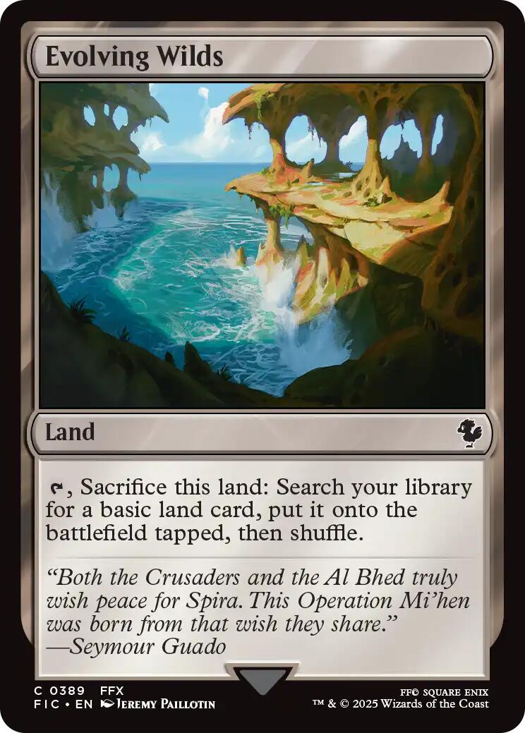 Evolving Wilds (Surge Foil) [FINAL FANTASY Commander] | Exor Games New Glasgow