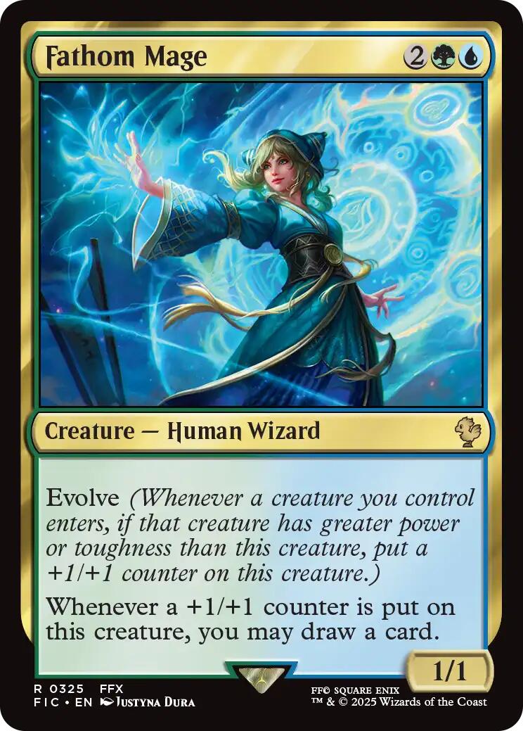 Fathom Mage (Surge Foil) [FINAL FANTASY Commander] | Exor Games New Glasgow