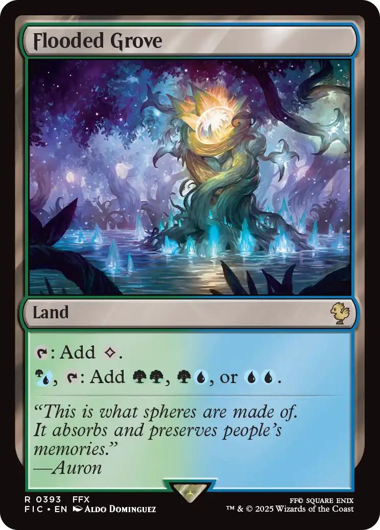 Flooded Grove (Surge Foil) [FINAL FANTASY Commander] | Exor Games New Glasgow