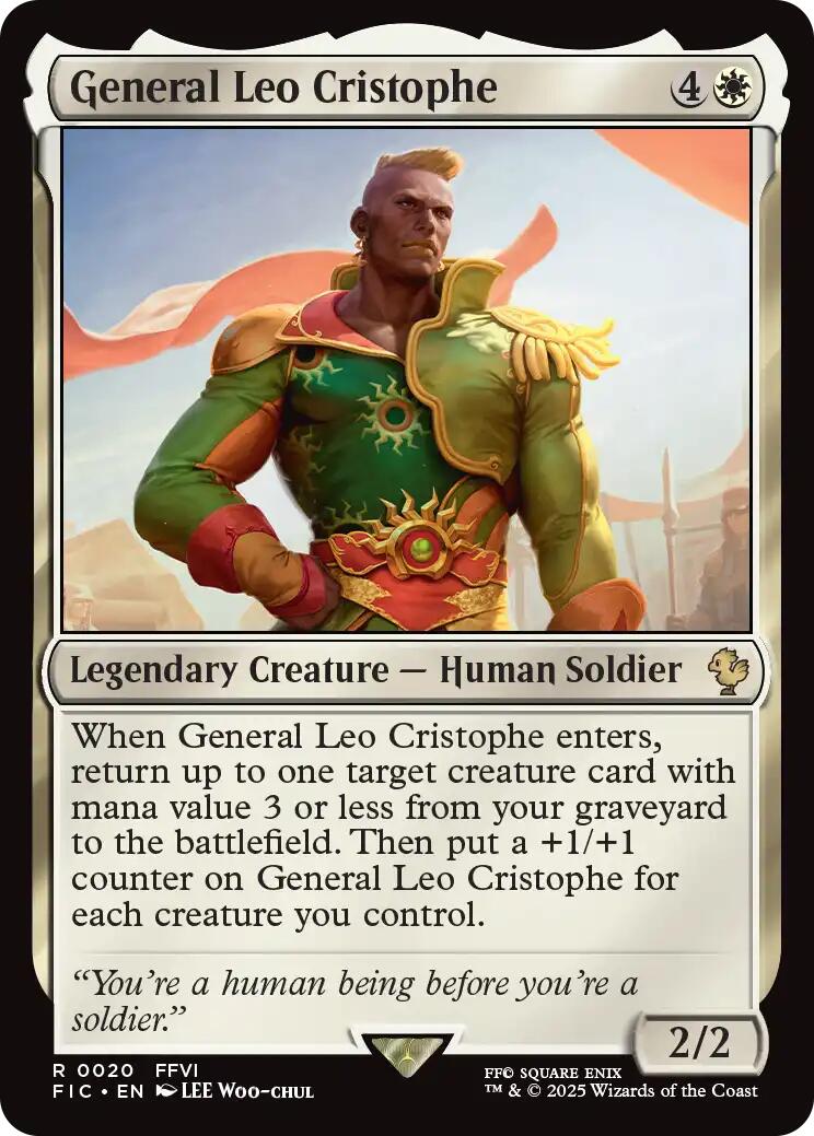 General Leo Cristophe (Surge Foil) [FINAL FANTASY Commander] | Exor Games New Glasgow