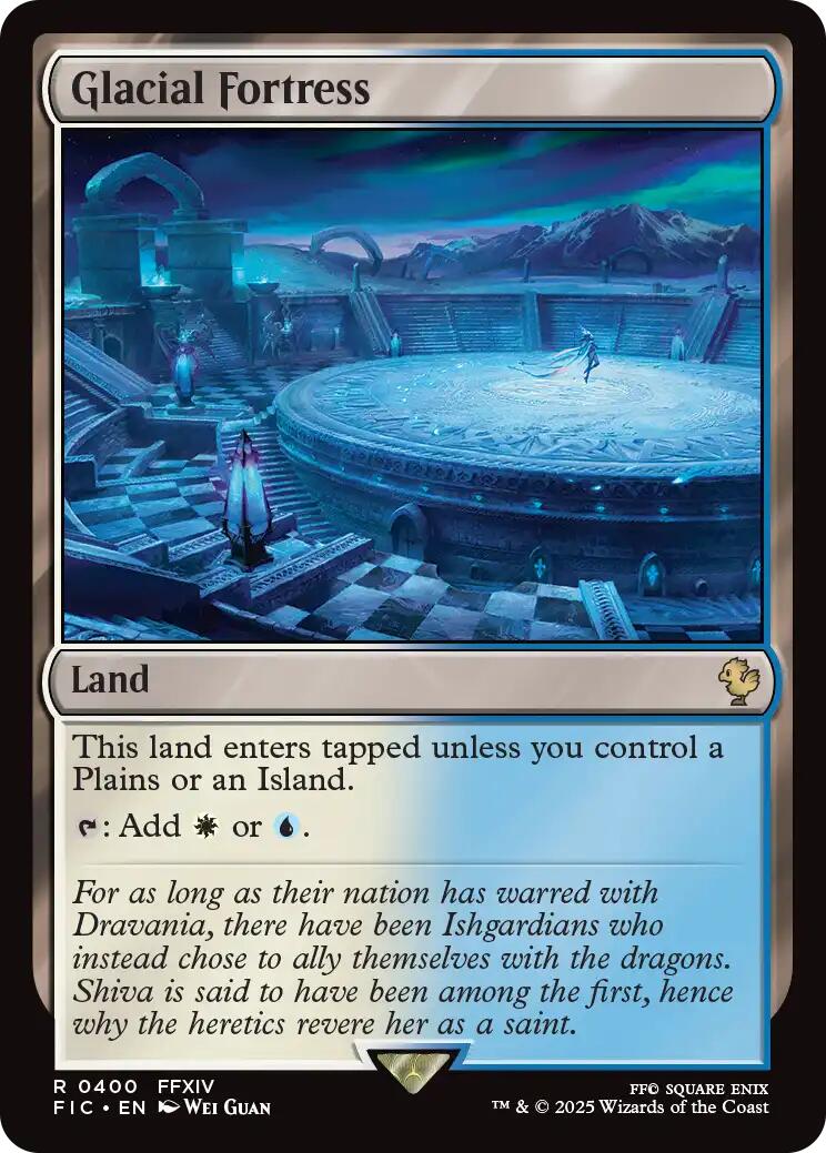 Glacial Fortress (Surge Foil) [FINAL FANTASY Commander] | Exor Games New Glasgow