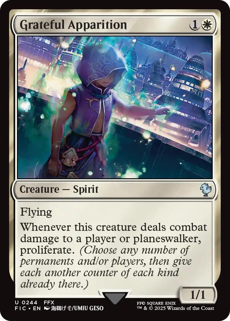 Grateful Apparition (Surge Foil) [FINAL FANTASY Commander] | Exor Games New Glasgow