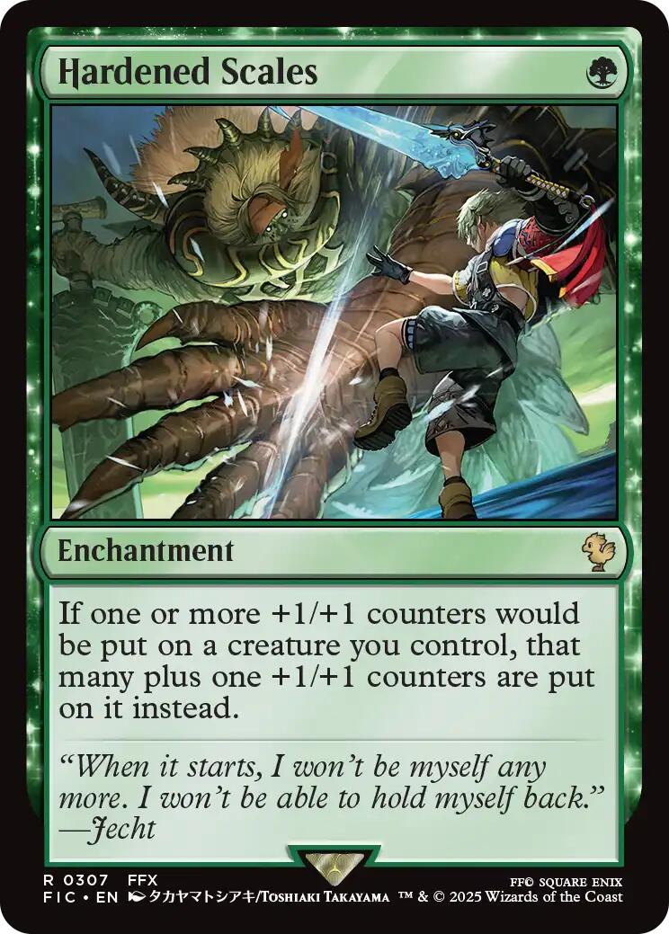 Hardened Scales (Surge Foil) [FINAL FANTASY Commander] | Exor Games New Glasgow