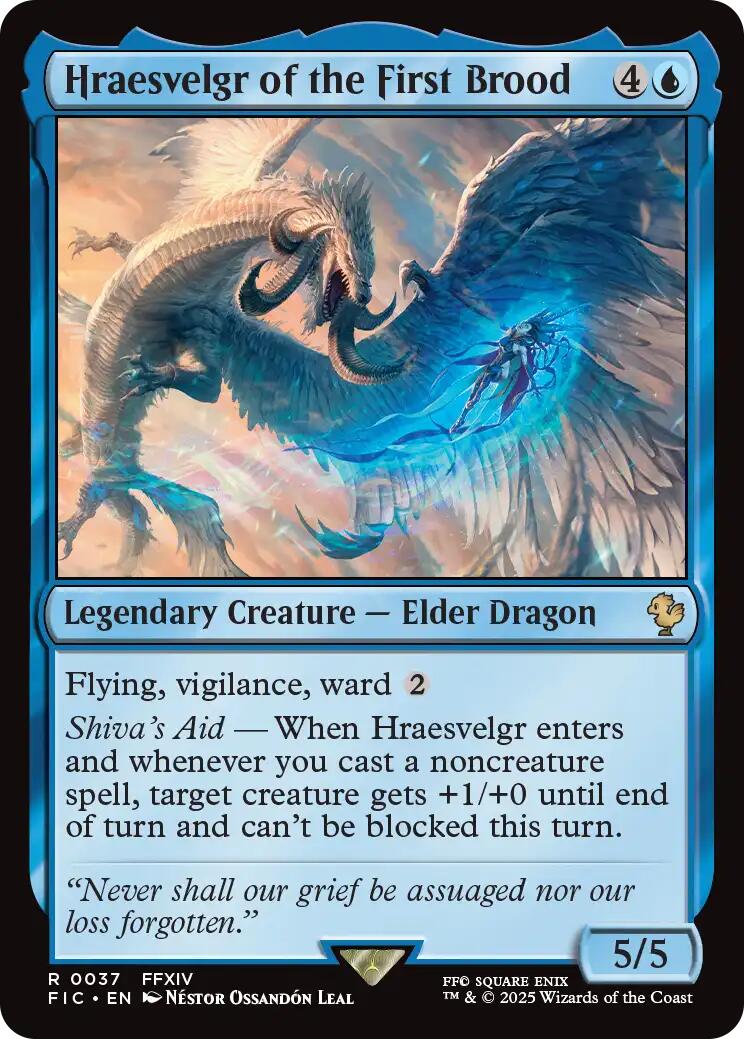 Hraesvelgr of the First Brood (Surge Foil) [FINAL FANTASY Commander] | Exor Games New Glasgow