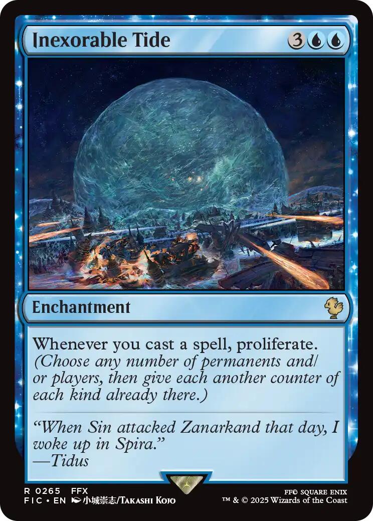 Inexorable Tide (Surge Foil) [FINAL FANTASY Commander] | Exor Games New Glasgow