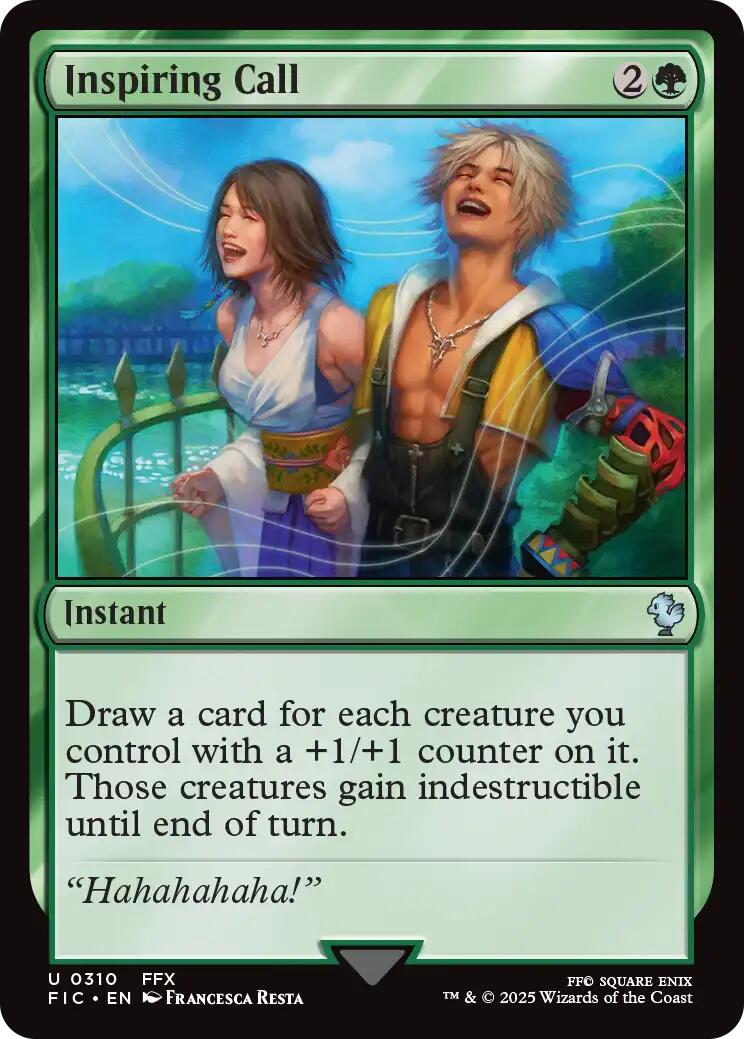 Inspiring Call (Surge Foil) [FINAL FANTASY Commander] | Exor Games New Glasgow