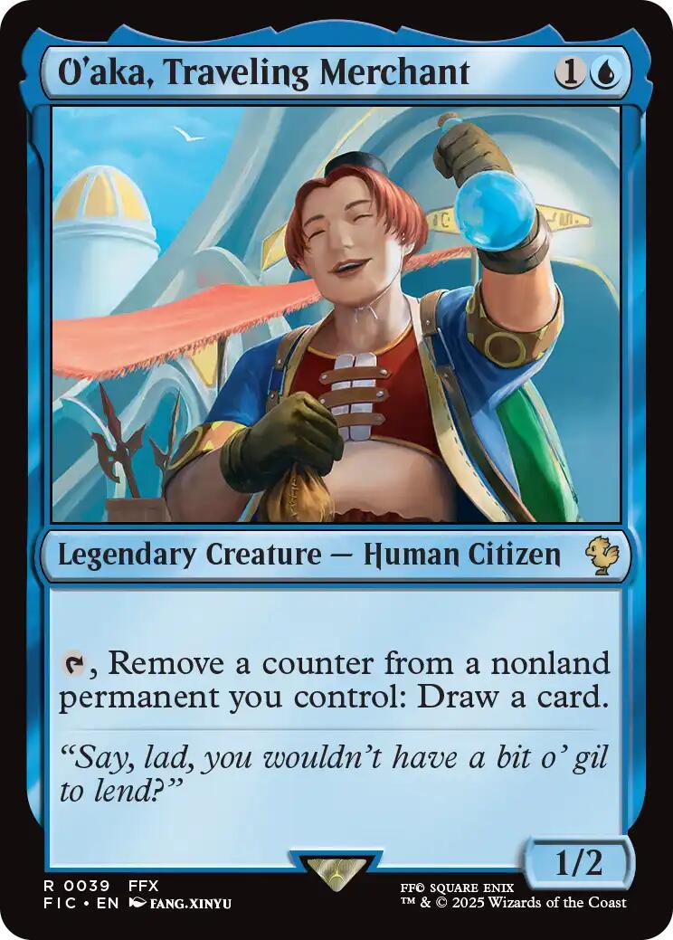 O'aka, Traveling Merchant (Surge Foil) [FINAL FANTASY Commander] | Exor Games New Glasgow