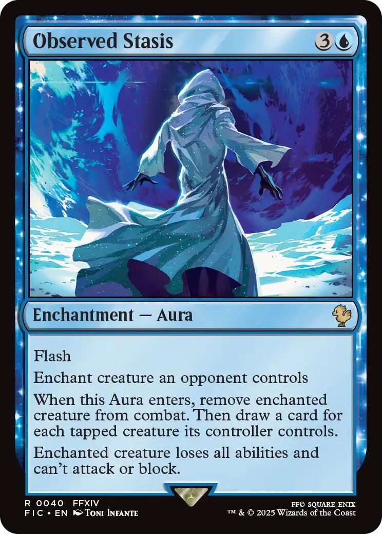 Observed Stasis (Surge Foil) [FINAL FANTASY Commander] | Exor Games New Glasgow