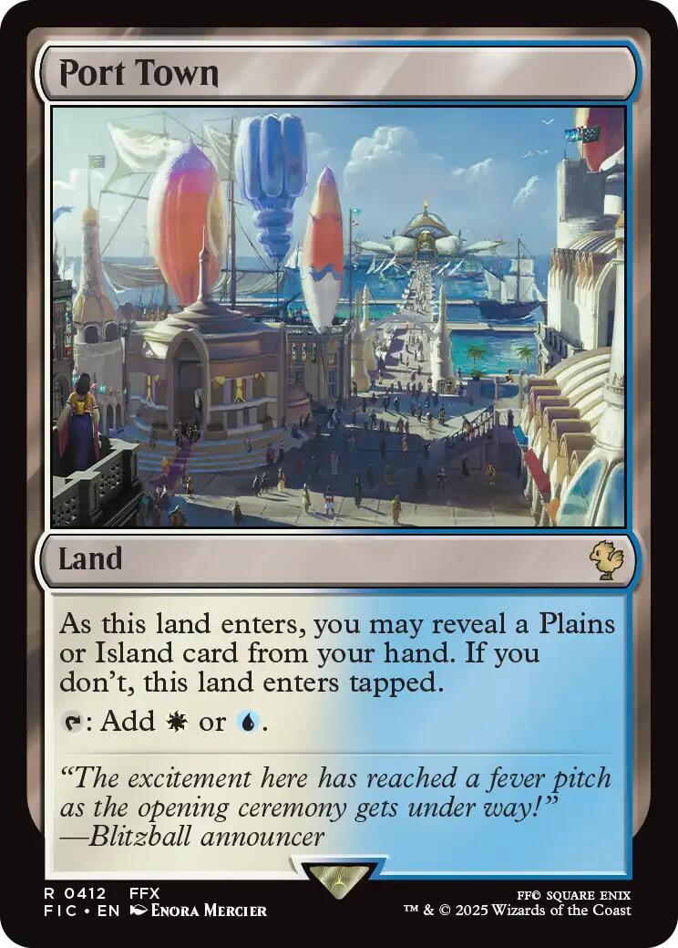 Port Town (Surge Foil) [FINAL FANTASY Commander] | Exor Games New Glasgow