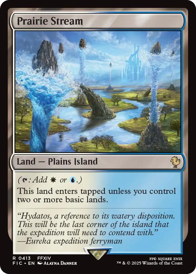 Prairie Stream (Surge Foil) [FINAL FANTASY Commander] | Exor Games New Glasgow