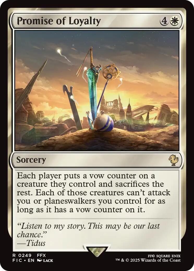 Promise of Loyalty (Surge Foil) [FINAL FANTASY Commander] | Exor Games New Glasgow