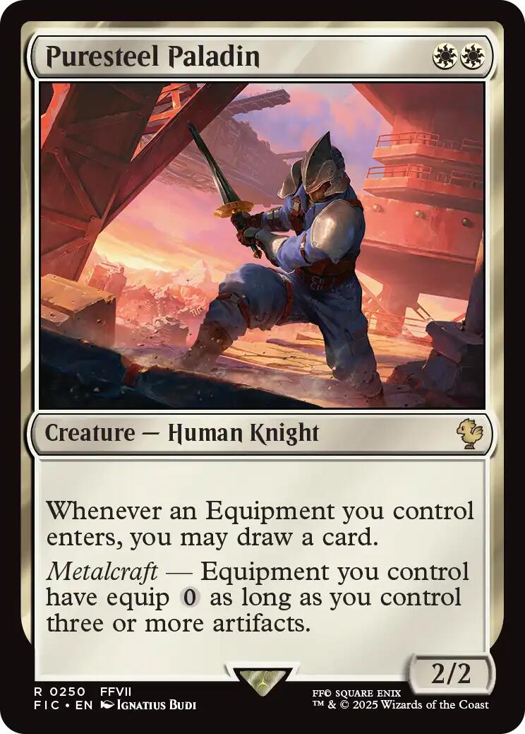 Puresteel Paladin (Surge Foil) [FINAL FANTASY Commander] | Exor Games New Glasgow