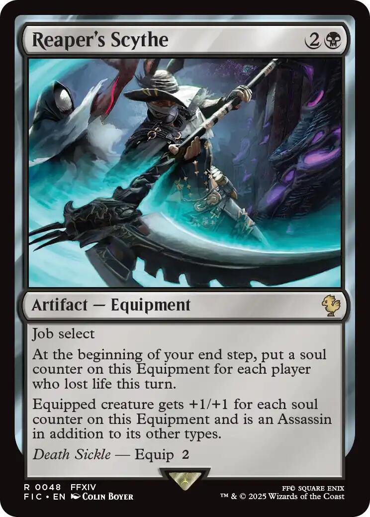 Reaper's Scythe (Surge Foil) [FINAL FANTASY Commander] | Exor Games New Glasgow