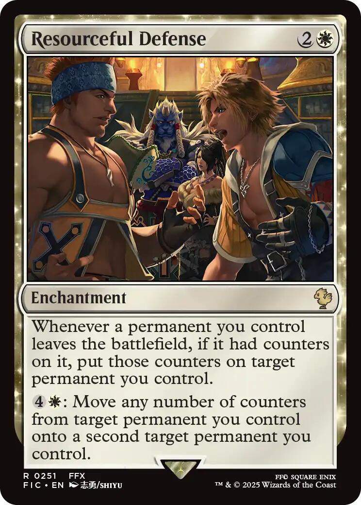Resourceful Defense (Surge Foil) [FINAL FANTASY Commander] | Exor Games New Glasgow