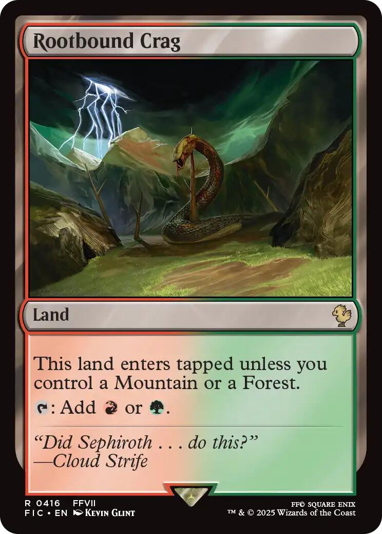 Rootbound Crag (Surge Foil) [FINAL FANTASY Commander] | Exor Games New Glasgow